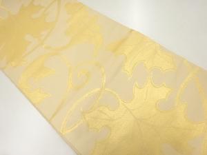 アンティーク　葡萄唐草模様織出し袋帯（材料）